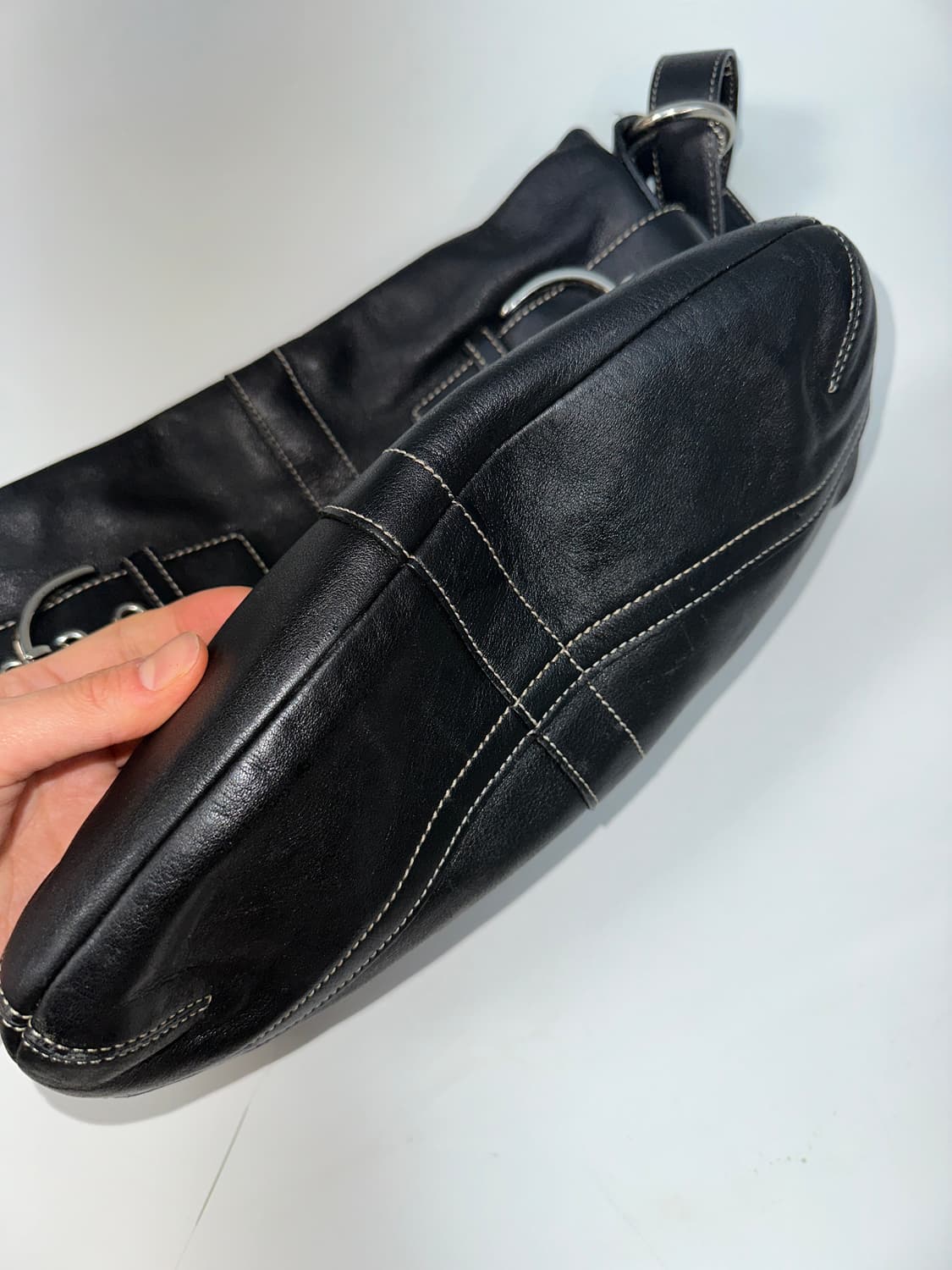 코치 버클 레더 숄더 크로스백  상품이미지3