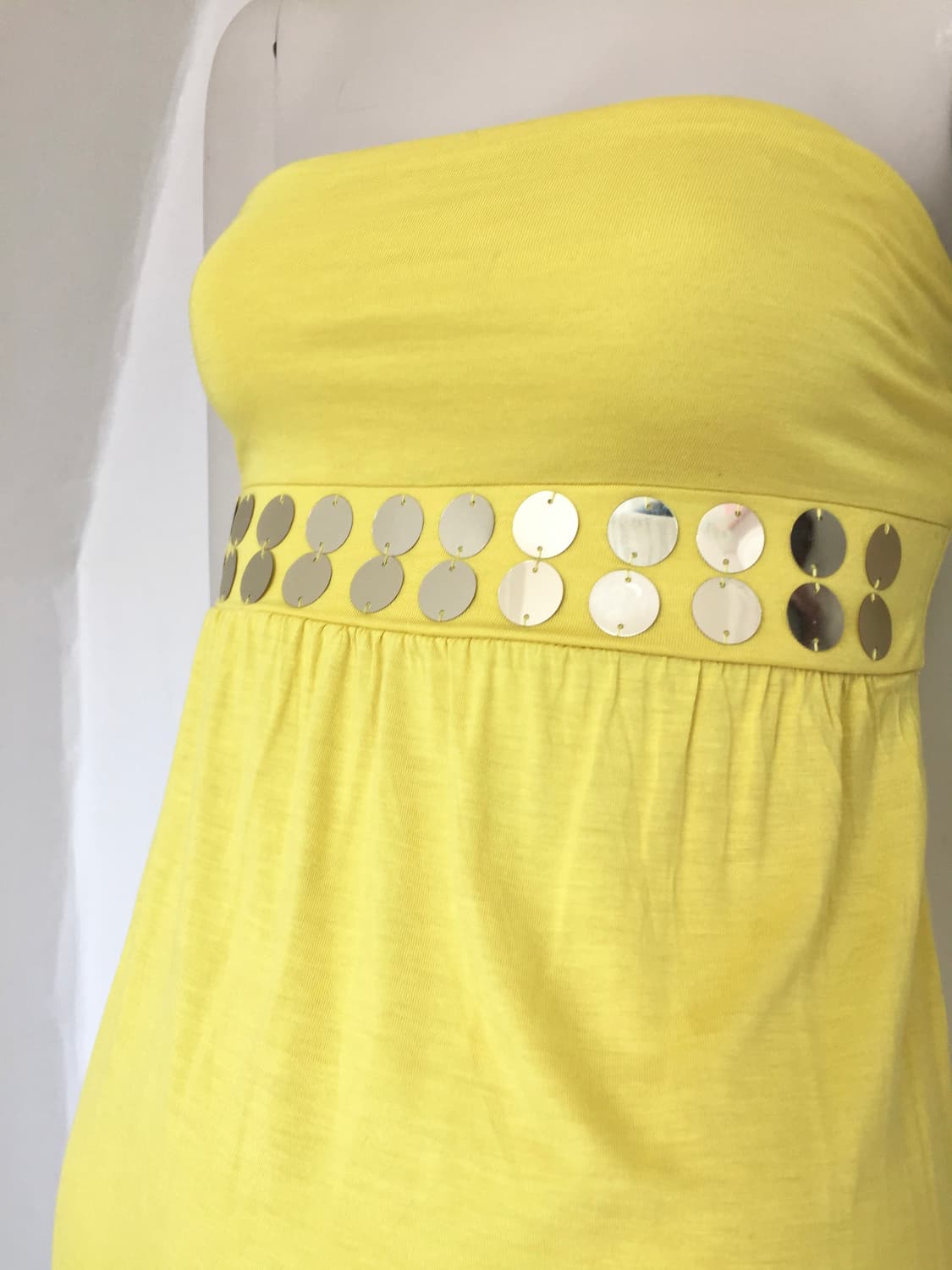Sequin Detail Lemon Tube Top 상품이미지2
