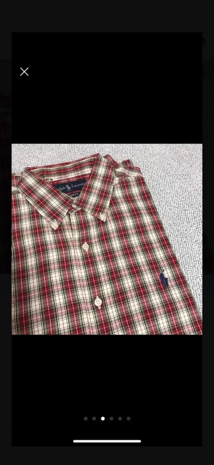 폴로 랄프로렌 polo ralph lauren 빈티지 체크 셔츠  105 상품이미지3