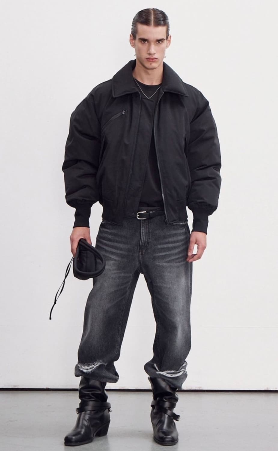 렉토 / 포코노 패딩 퀼티드 다운 (블랙) / M 상품이미지1