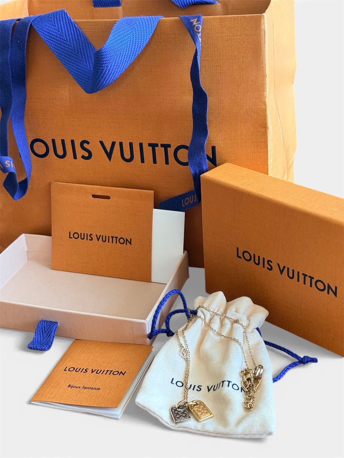 [급처/OS] 루이비통 나노그램 목걸이 골드 실버 상품이미지1