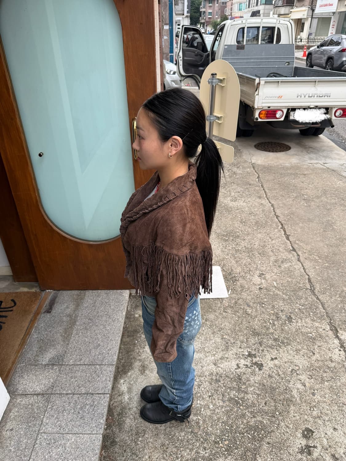 188 WEST Collection   브라운 웨스턴 자켓 상품이미지4
