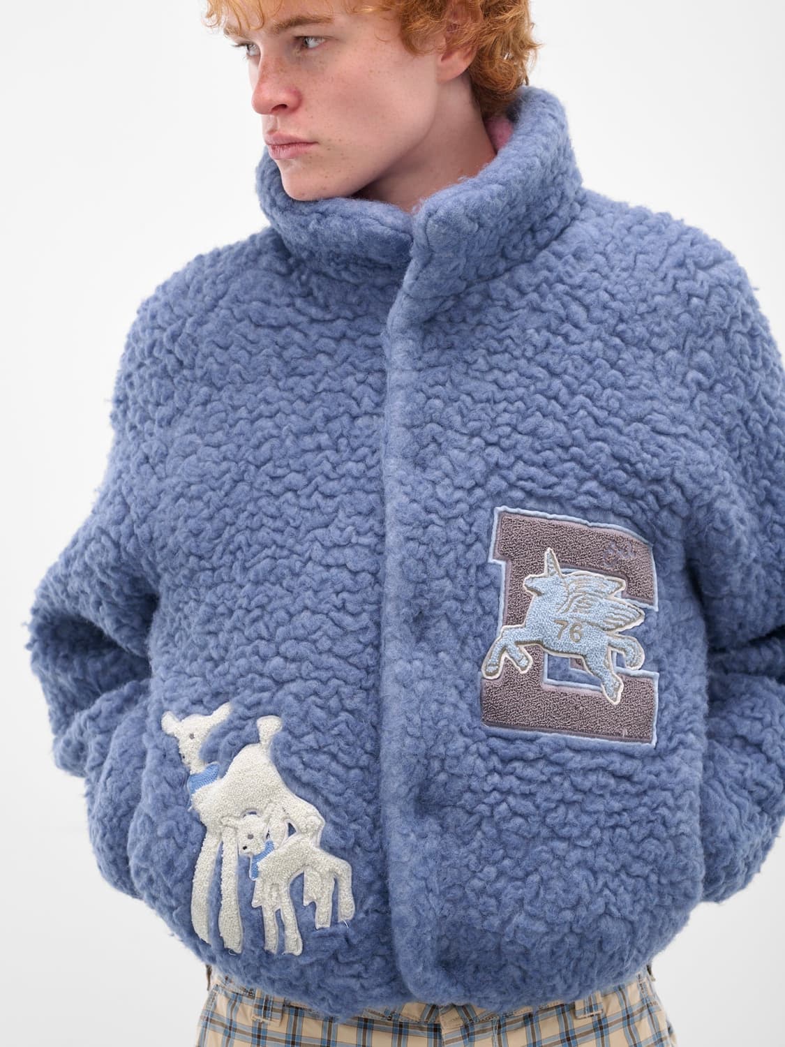 [S]이알엘 ERL 25fw 바시티 시어링 자켓 상품이미지4