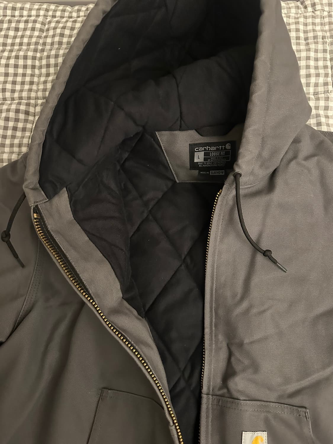 칼하트 후드 워크 자켓 그레이 상품이미지2