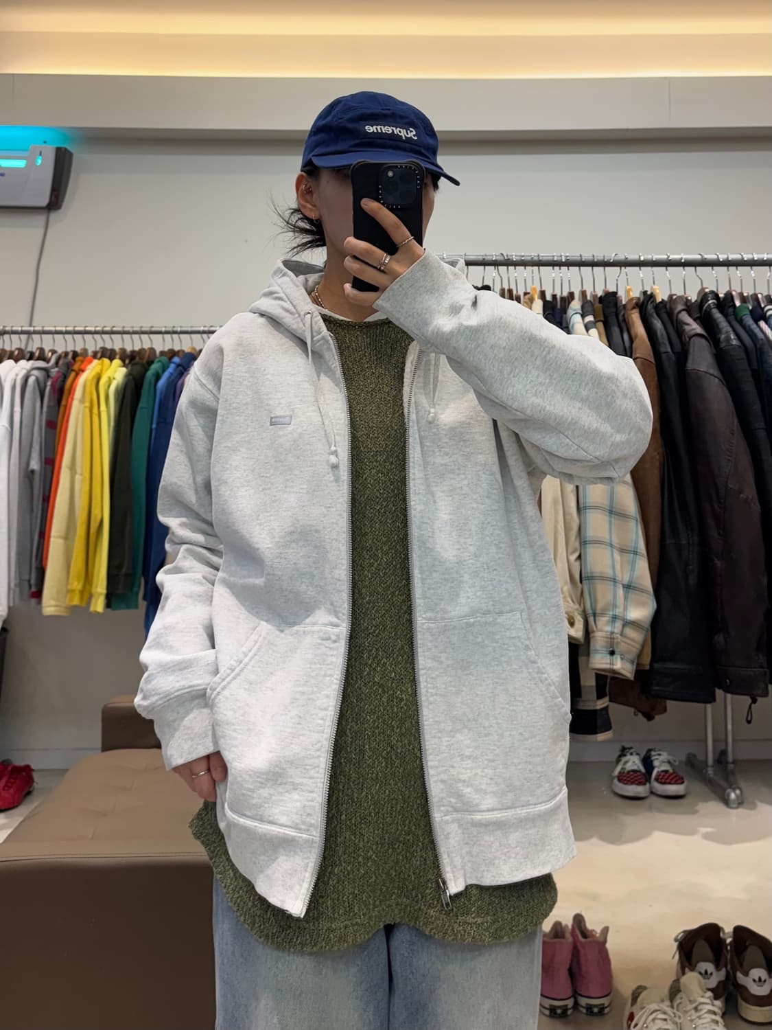 슈프림 스몰 박스로고 후드집업 상품이미지7