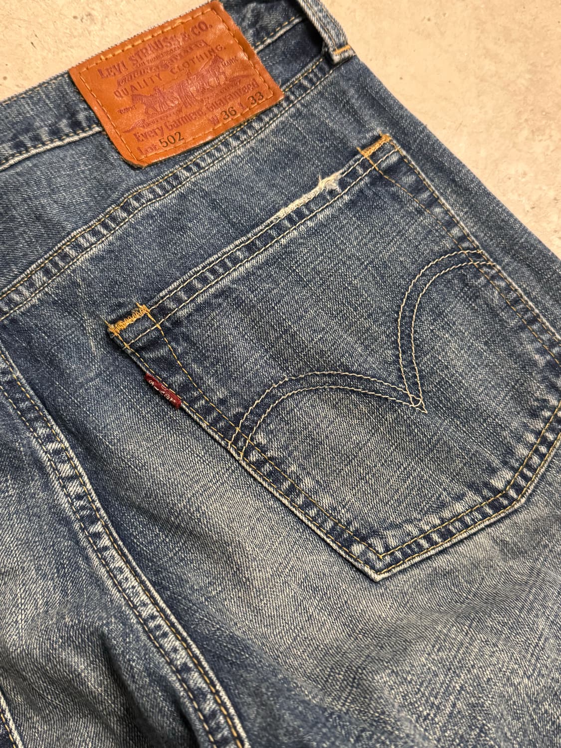 리바이스 502 다이드 워싱 데님팬츠  상품이미지9