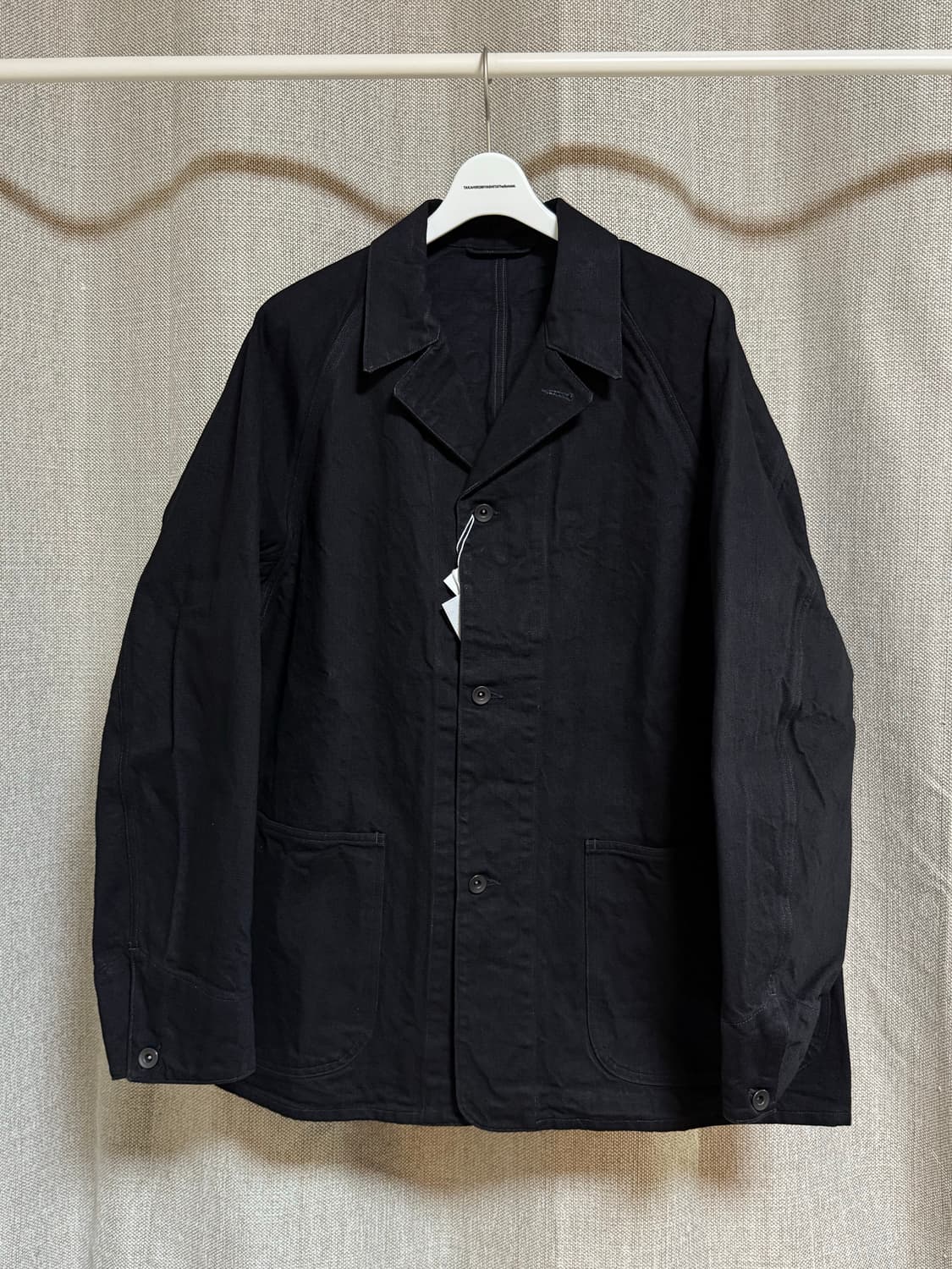 [2] 코모리 25AW 데님 워크 자켓 블랙 상품이미지7
