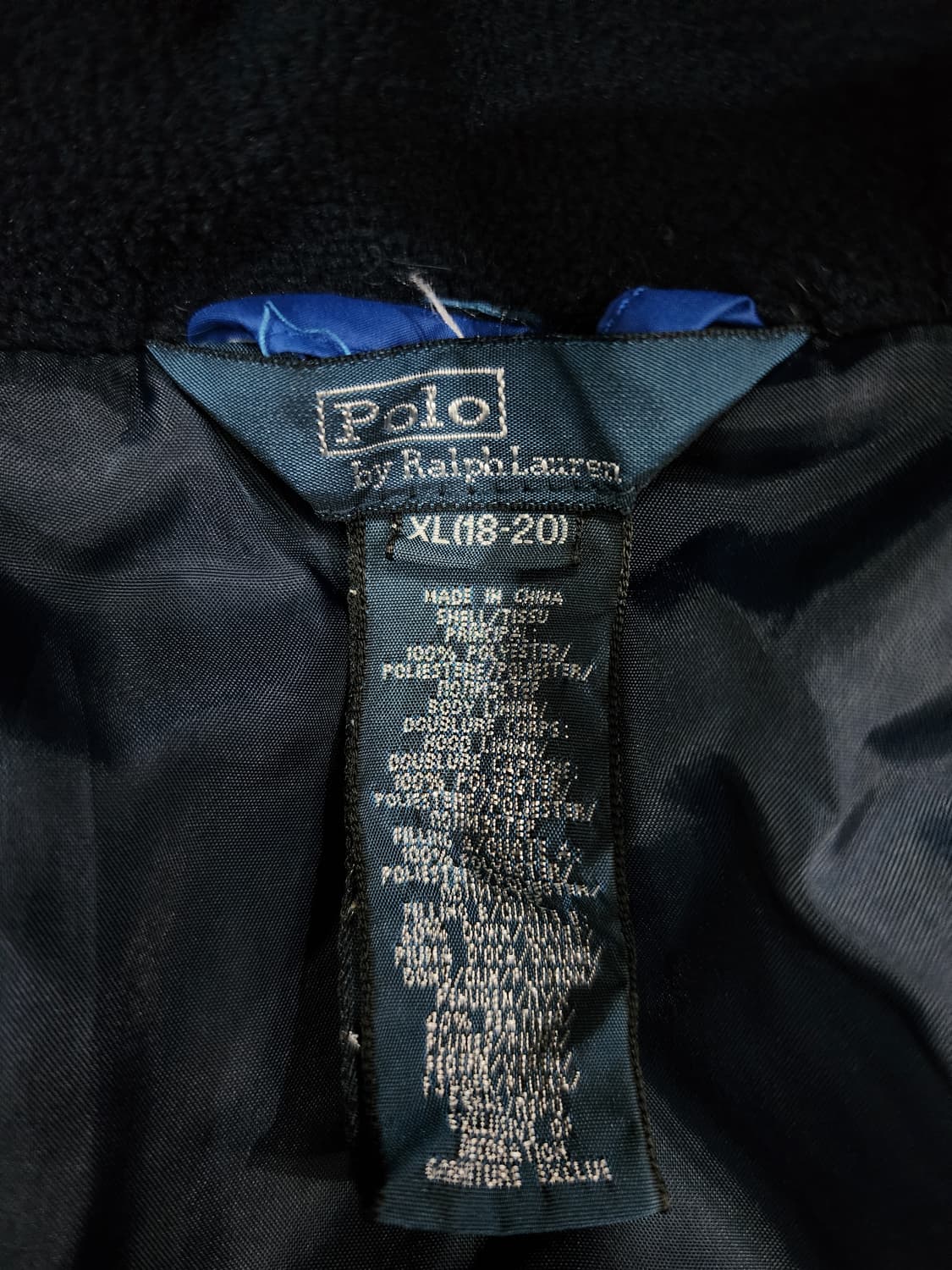 폴로 랄프로렌 빅포니 다운 후드 패딩 보이즈 XL 상품이미지9