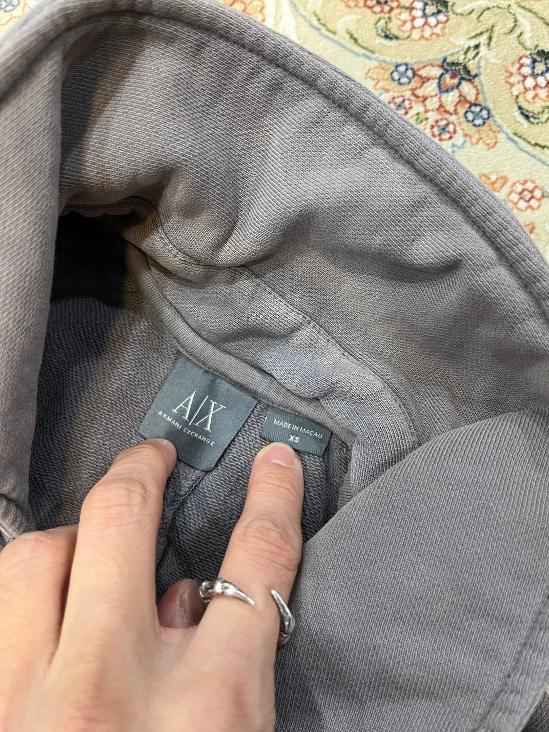 아르마니 익스체인지 비대칭 하이넥 코트 상품이미지6