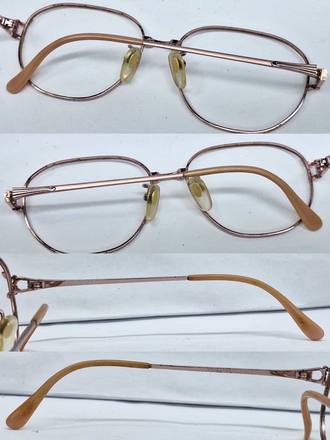 일본 사바에 하우스 브랜드/MIYAMAE 미야마에 로즈골드 여성용 안경테 상품이미지3