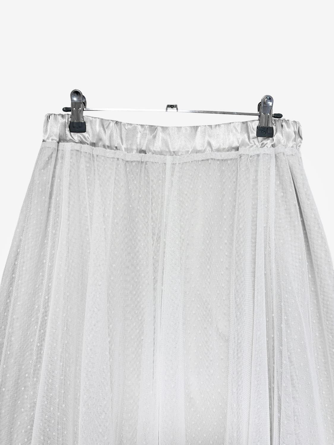 Dot Sheer Long Skirt – Ivory 상품이미지5