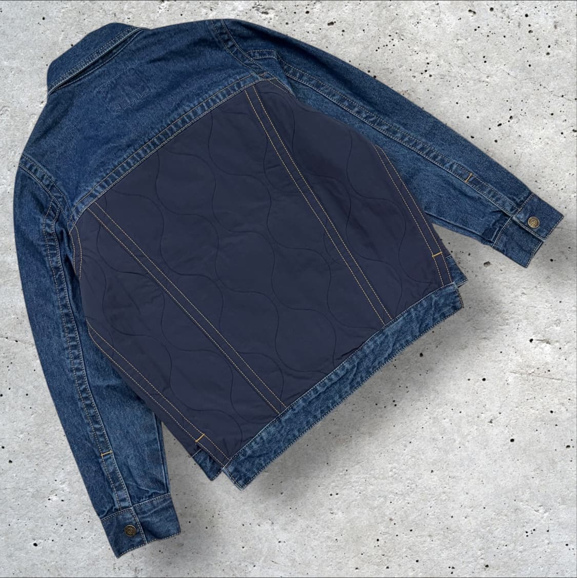 [S] 트루릴리젼 데님 퀼팅 자켓 블루 새상품 B473 상품이미지2