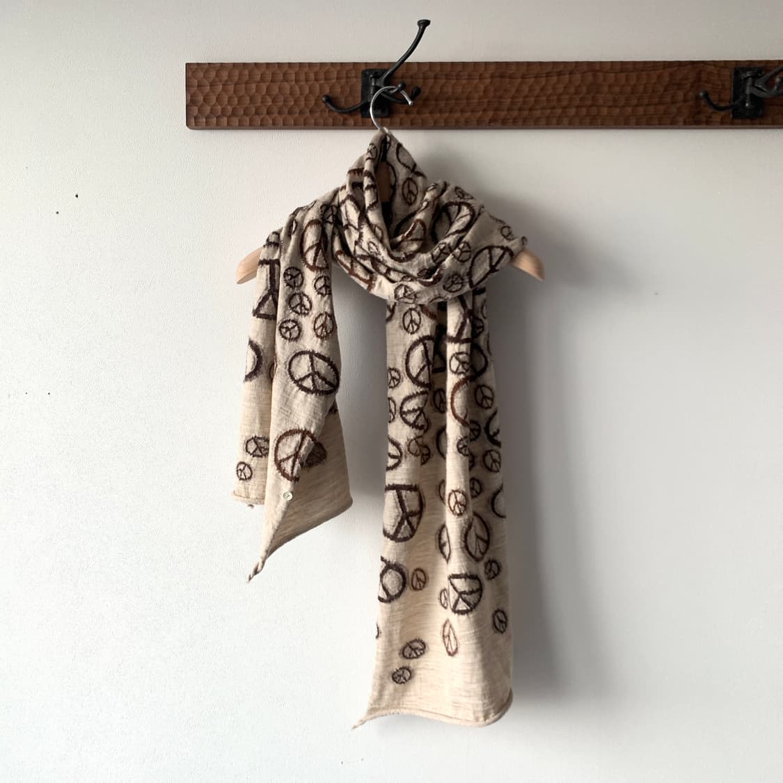 축융 울 피스마크 HAPPY 머플러 상품이미지1