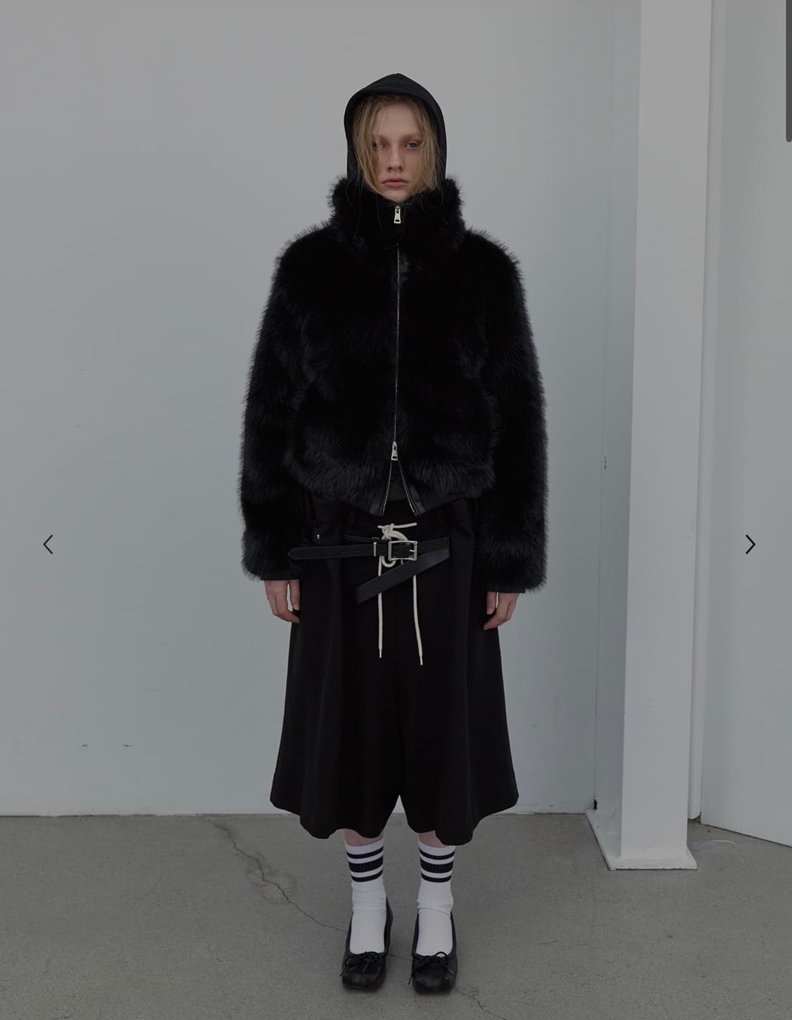 [LCDC] NEW FUR ZIP-UP JACKET (BLACK) 상품이미지1