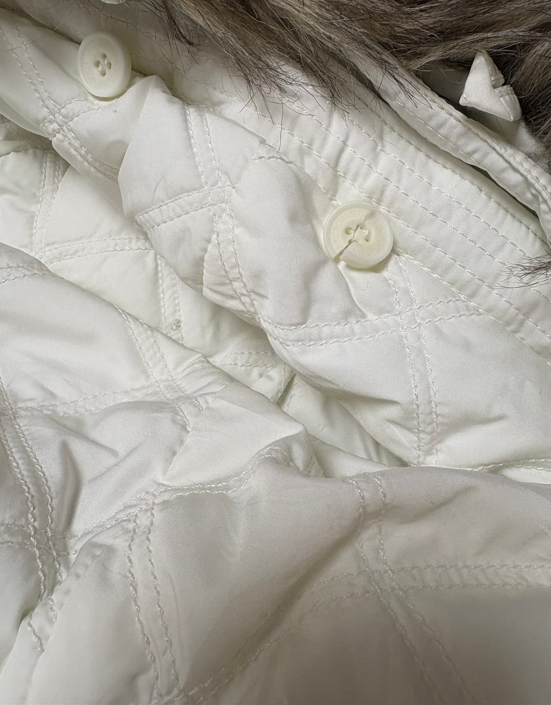 아베크롬비 울프죠 패딩 화이트 L 상품이미지6