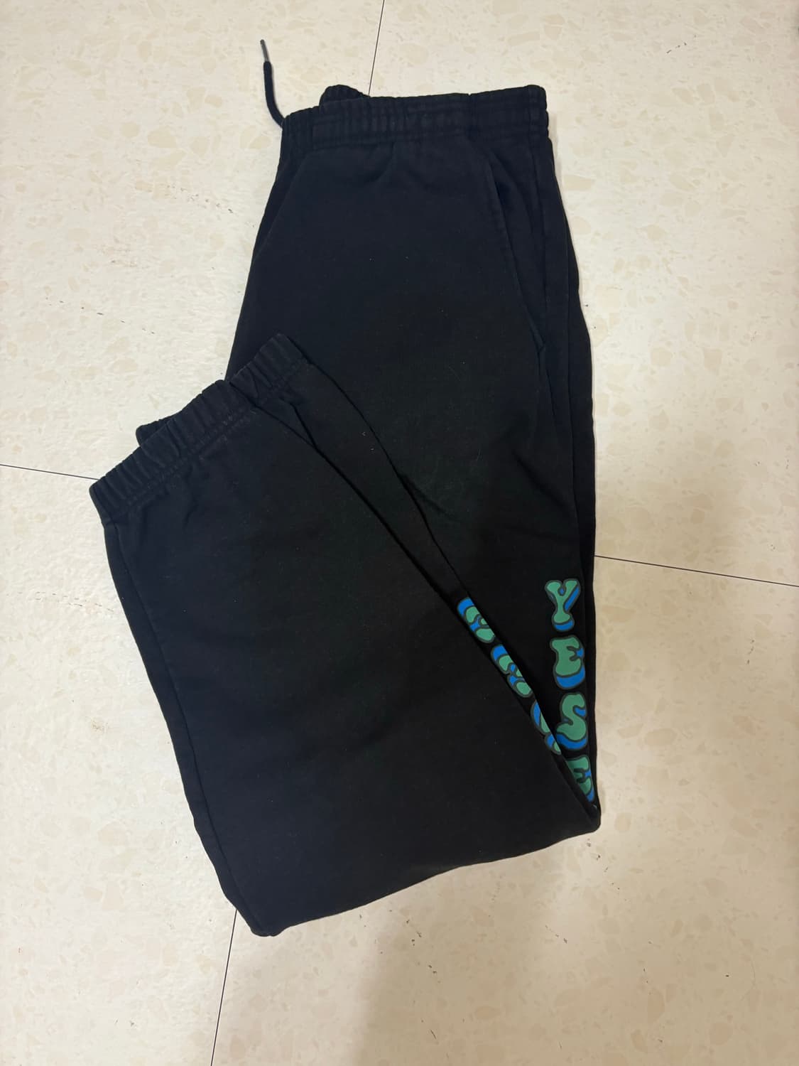 예스아이씨 Acid Sweat Pants Black  상품이미지3