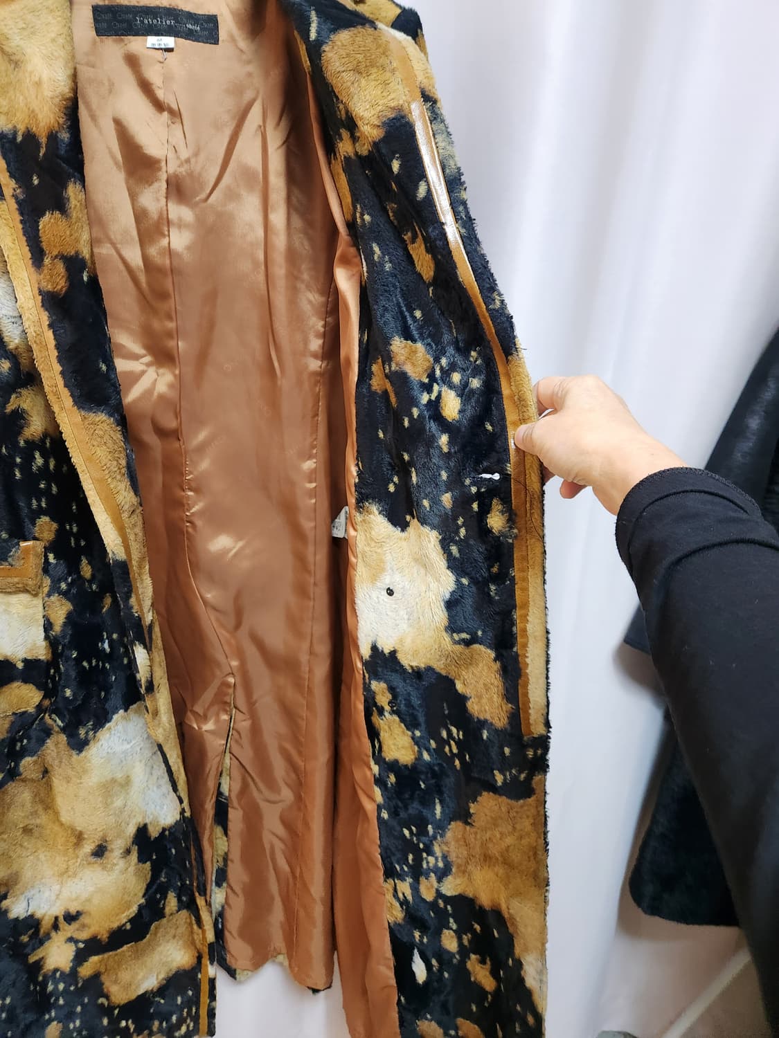 오브제 롱 코트 텍스처 패턴 상품이미지6