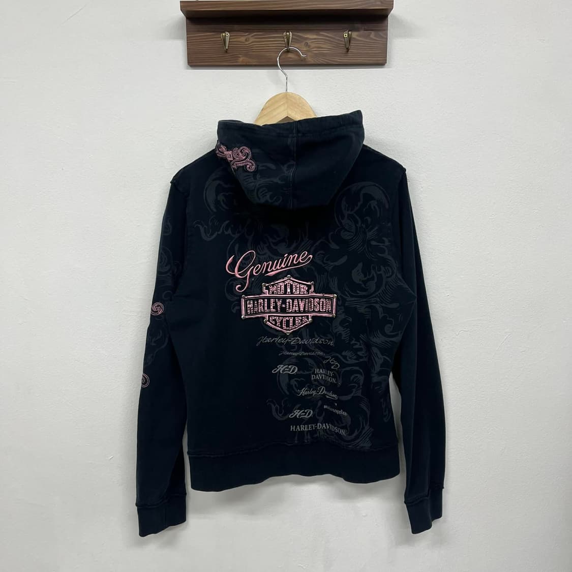 할리데이비슨 y2k 펑크 걸즈 후드집업 대대장 져지(XL) 상품이미지5