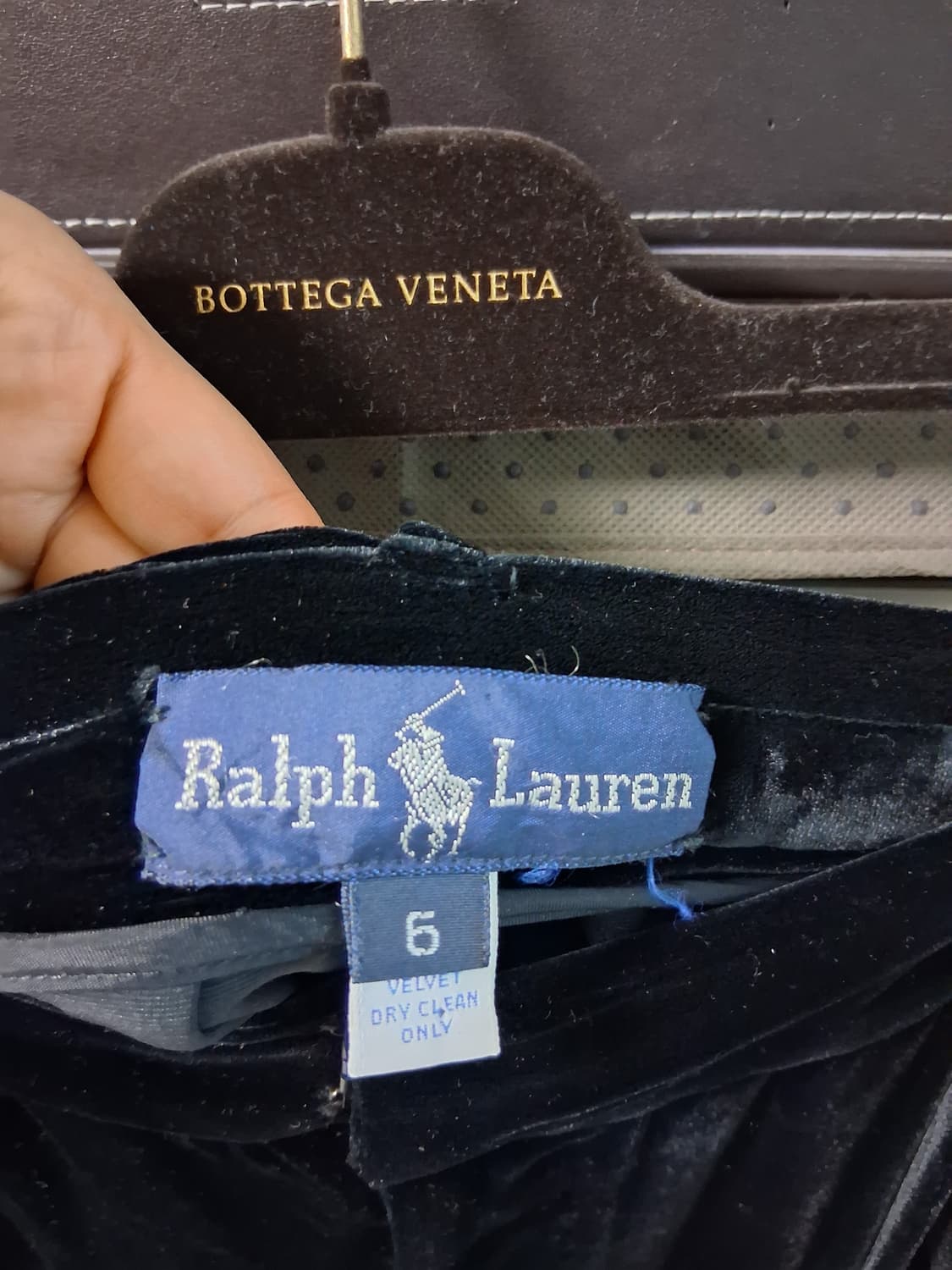 랄프로렌 블랙 벨벳 롱 스커트 (6) 상품이미지2