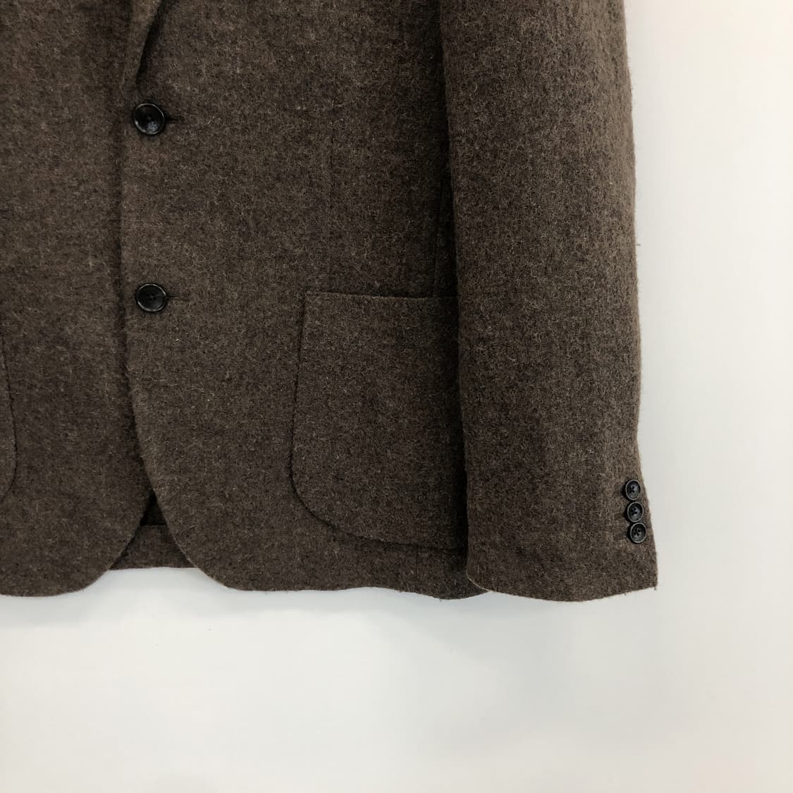 유니클로 브라운 울 모직자켓 M  상품이미지3