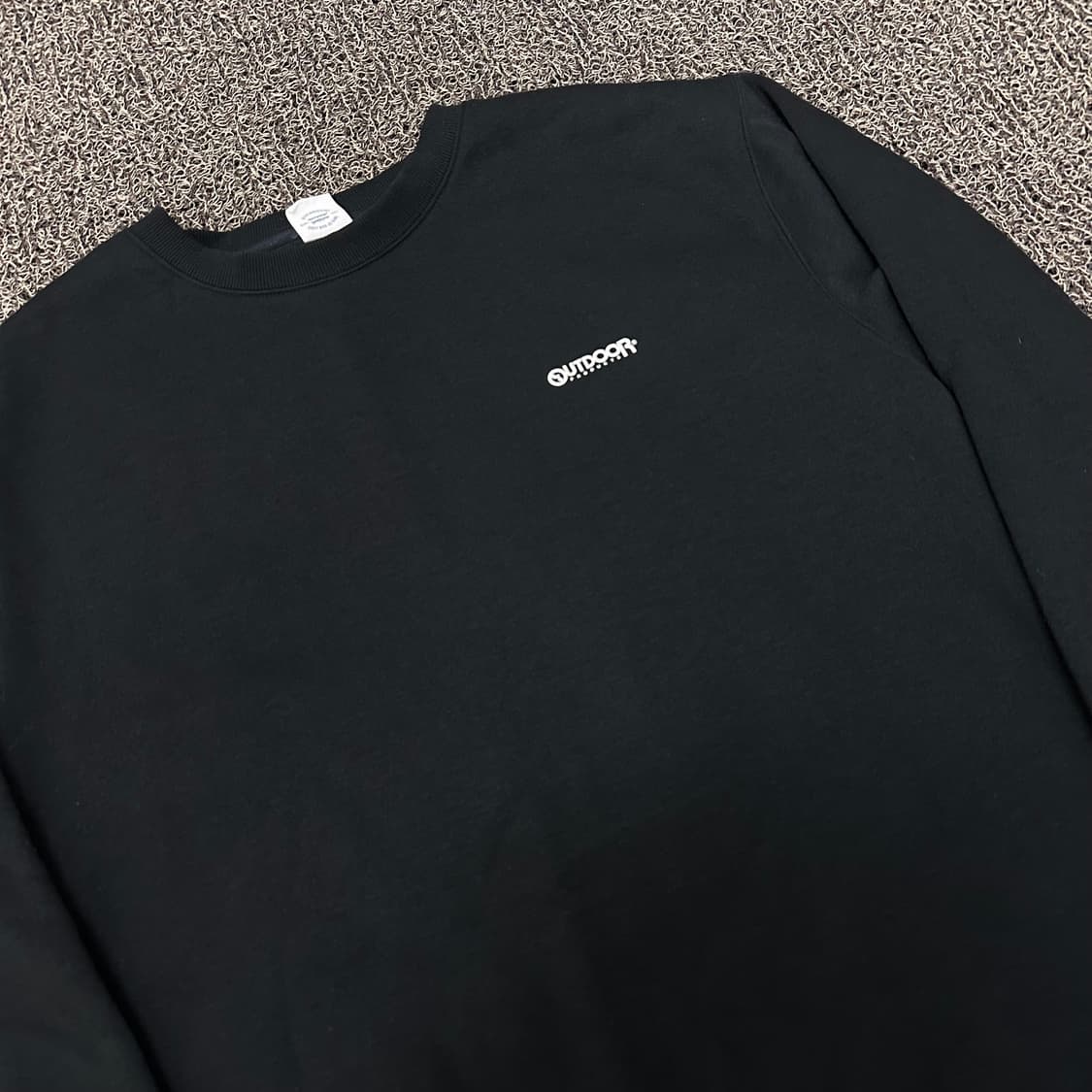OUTDOOR 아웃도어 기모 맨투맨 블랙 XL 상품이미지2