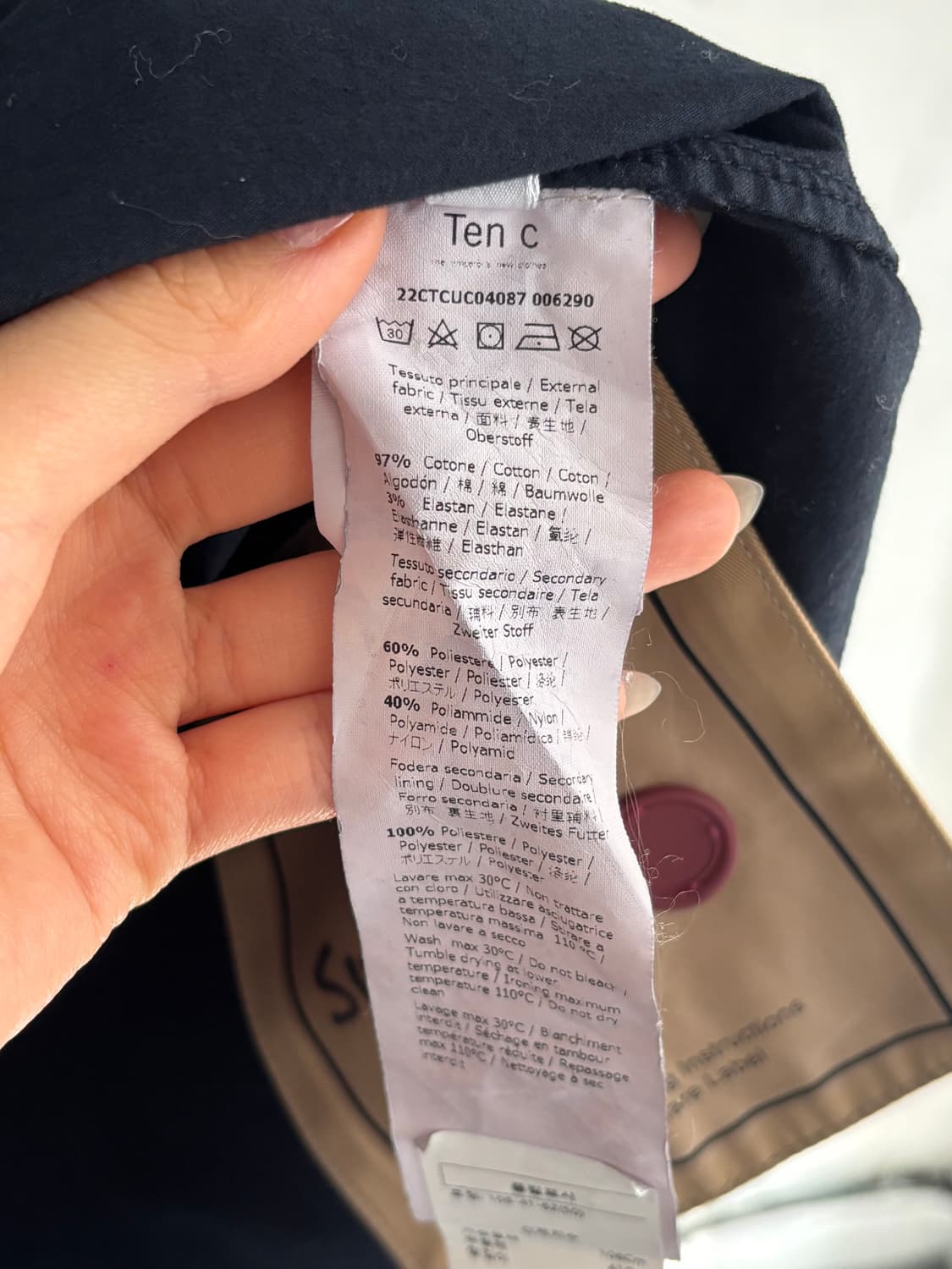 Ten C 텐씨 미드 레이어 오버 셔츠 자켓 상품이미지6