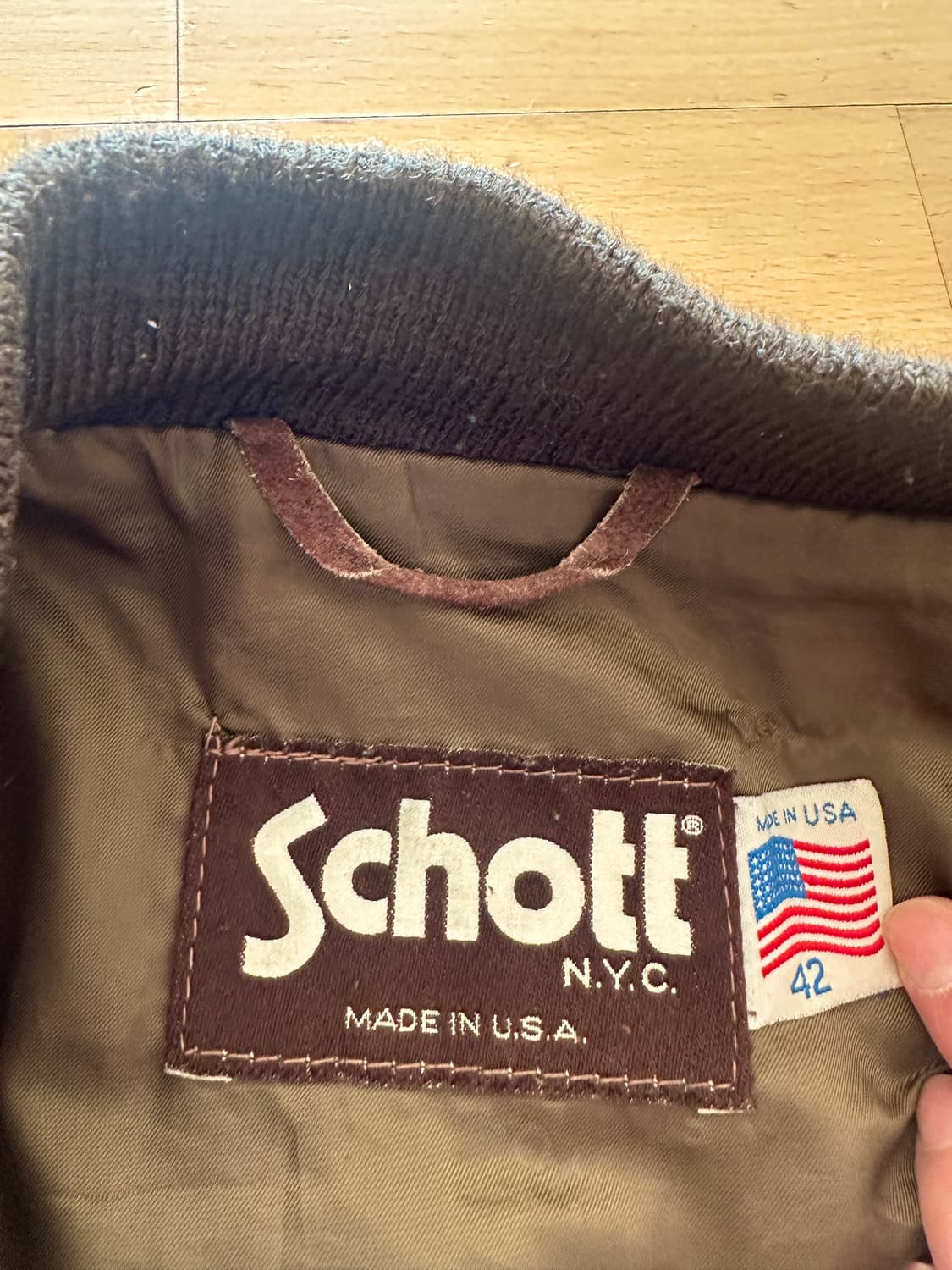 쇼트 빈티지 스웨이드 자켓 42 상품이미지5