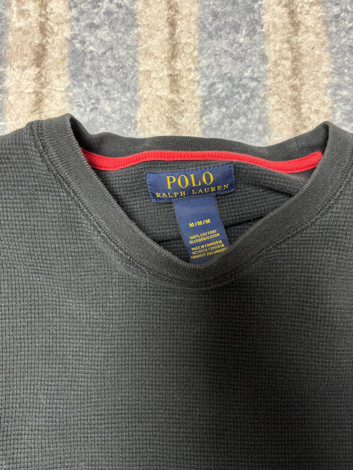 폴로 랄프 로렌] 와플코튼 긴팔 여자사이즈 상품이미지3