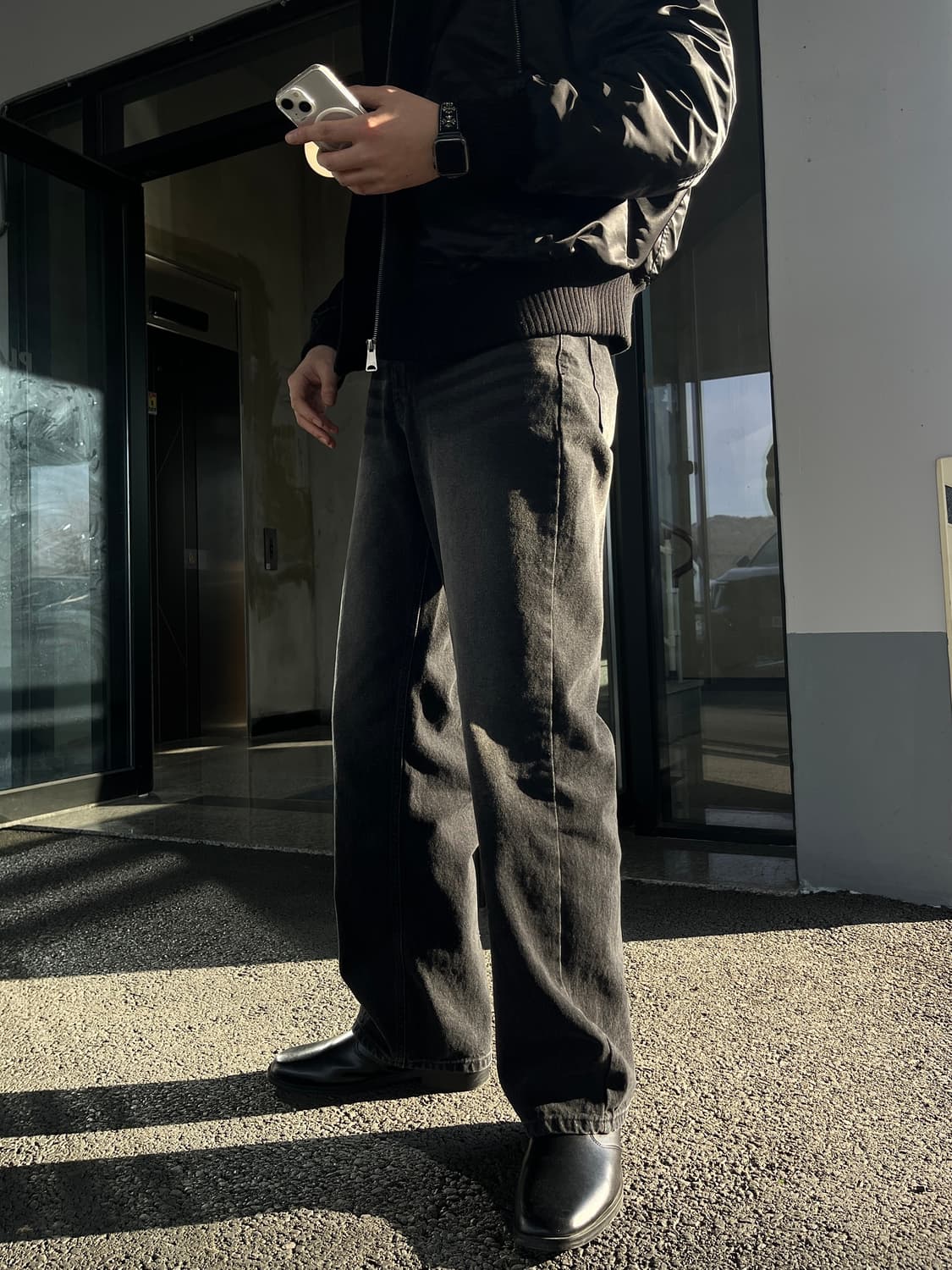 캣스톤 와이드 워싱 데님 팬츠 청바지 상품이미지5