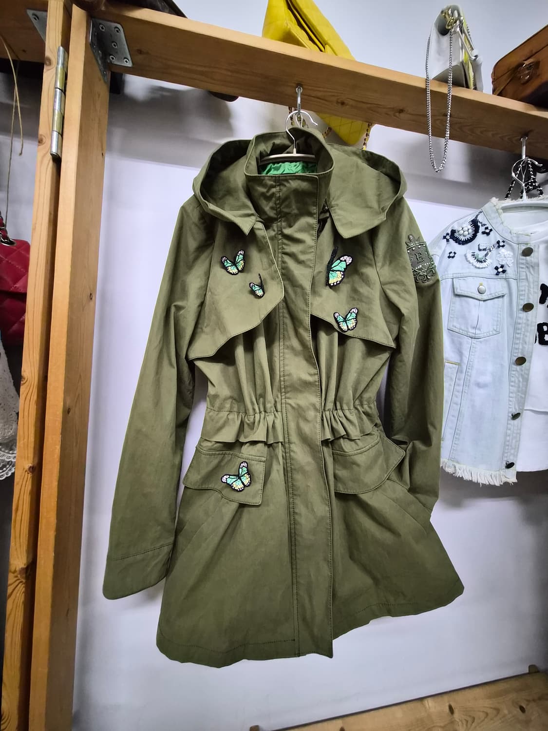 에고이스트 입체자수 사파리 야상 상품이미지2