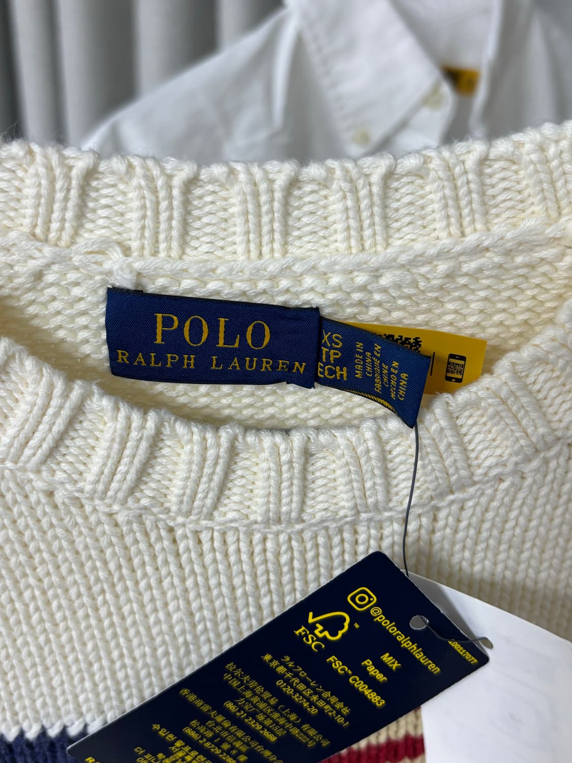 미국 폴로 랄프로렌 성조기 니트 XS 새상품 정가 $268 상품이미지4