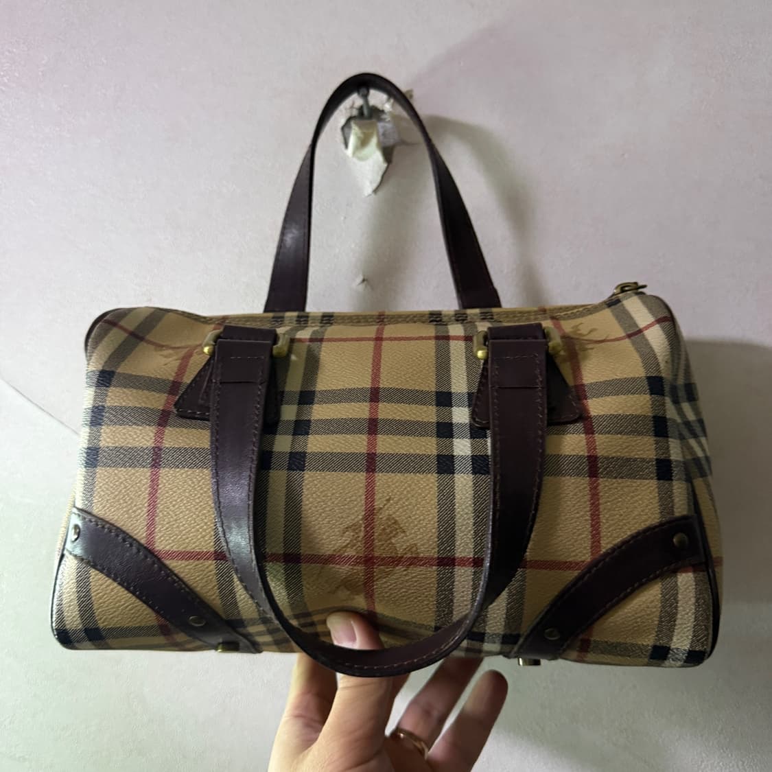 버버리 노바체크 PVC 보스톤 토트백 상품이미지9