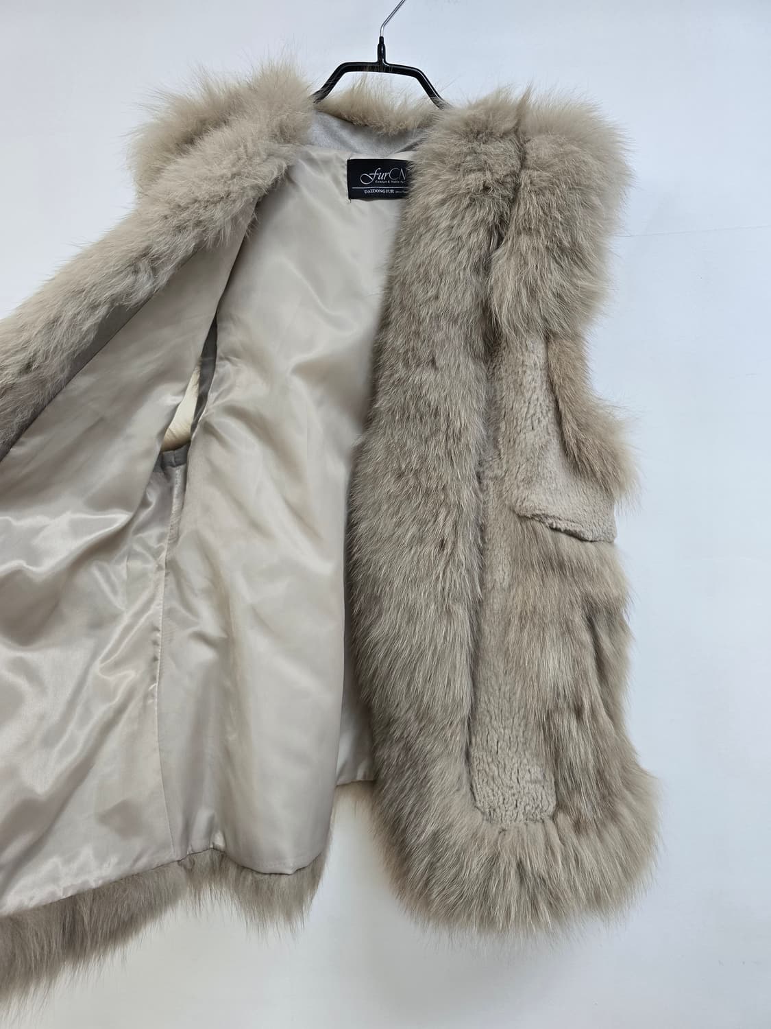 대동모피 고급진 천연 폭스퍼 베스트 상품이미지2