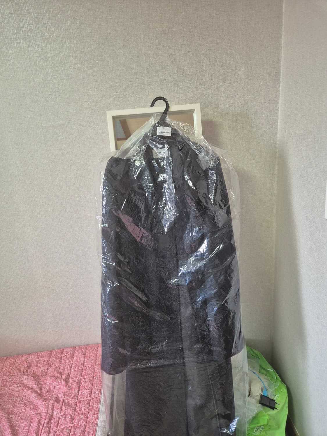 L 쿠온 플라넬 오버코트 다크네이비 상품이미지4