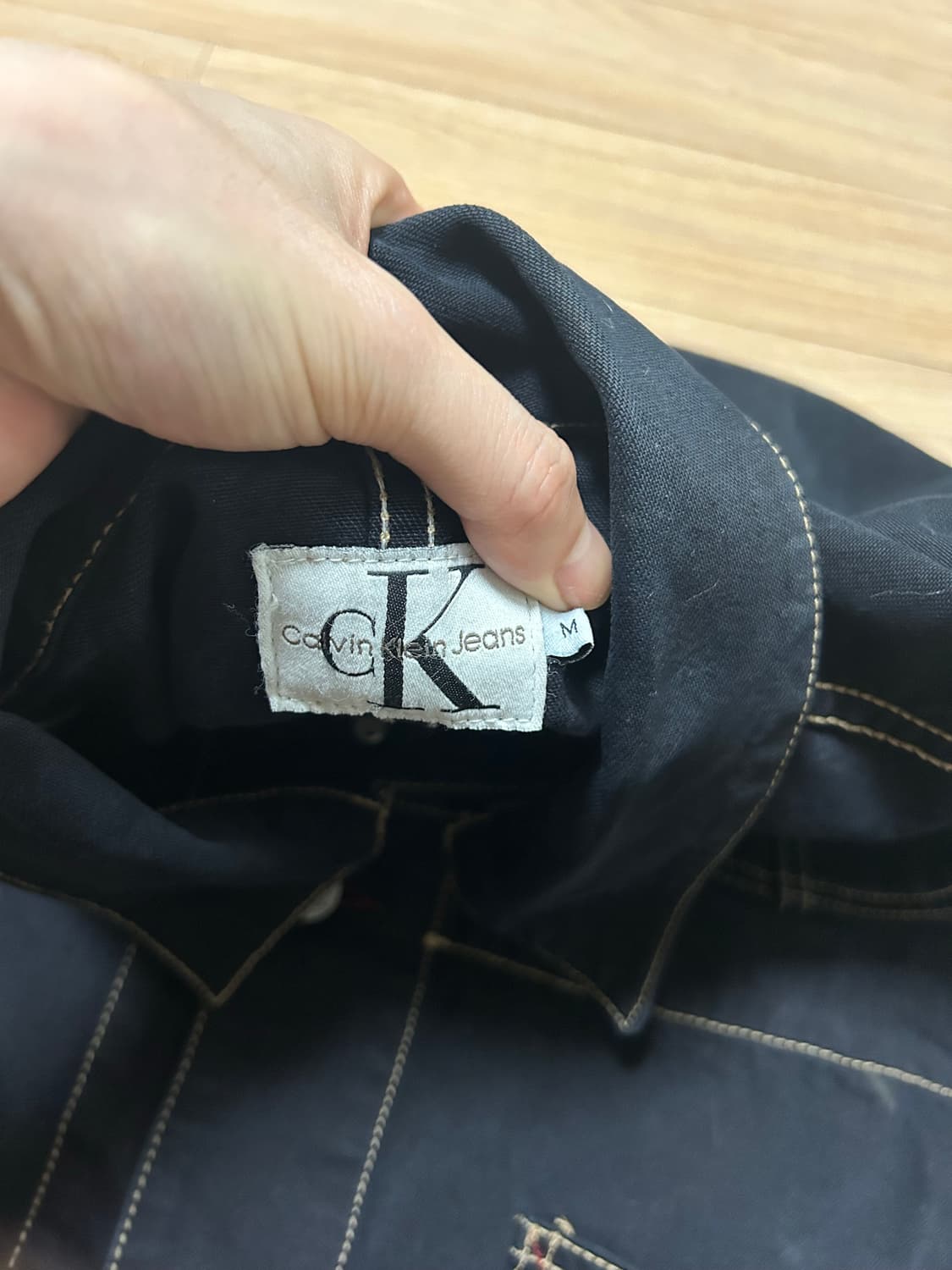 90s 켈빈클라인 초어코트 made in usa 상품이미지5