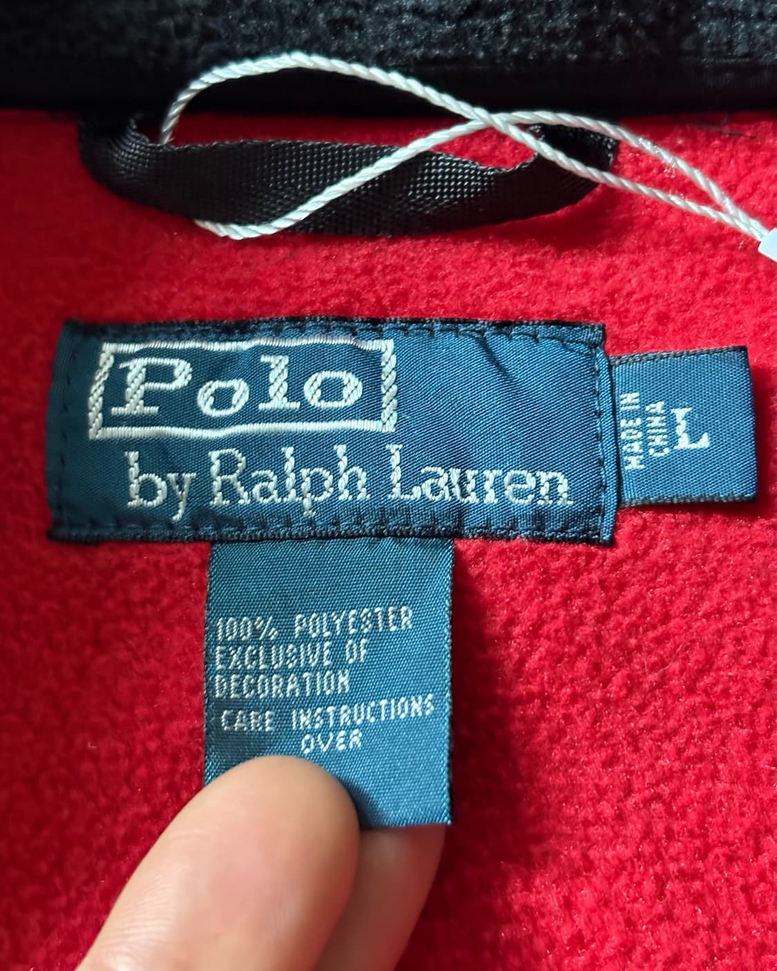 Polo 폴로 랄프로렌 레드컬러 데날리 플리스 자켓 상품이미지7