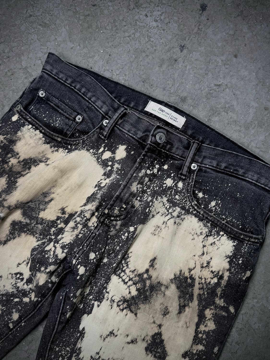 GAP Bleach Destroyed Skinny Denim Pants 상품이미지2