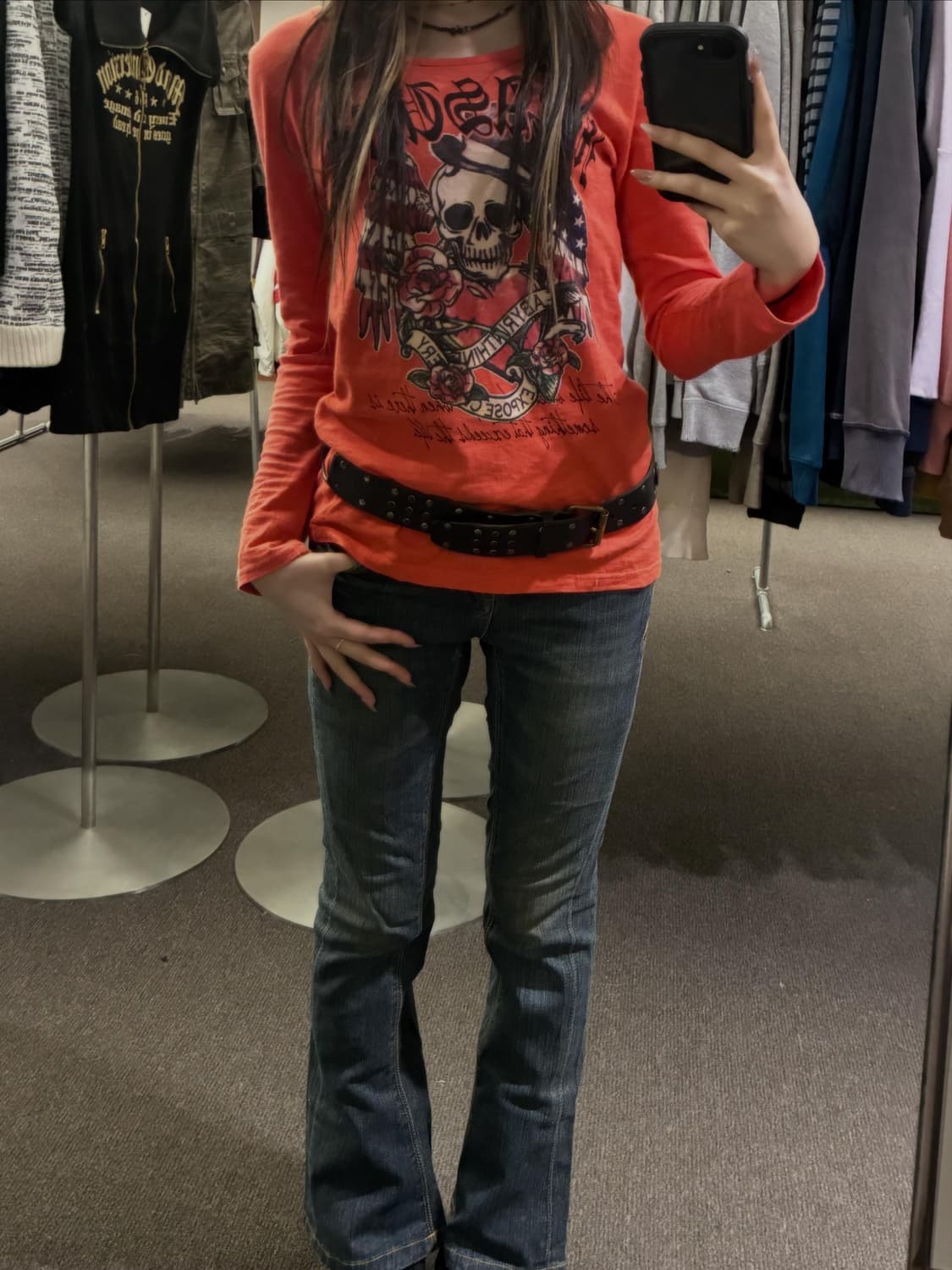 Y2K Biker Chic 🎱🧡 상품이미지2