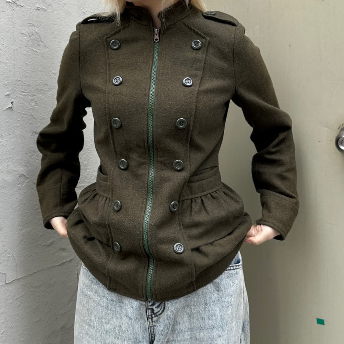 00s 빈티지 러플 나폴레옹 단주 자켓 상품이미지4