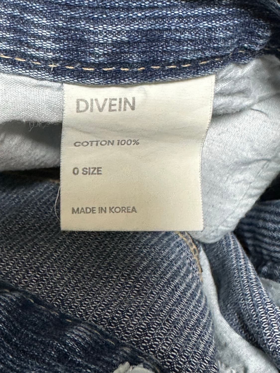 다이브인 루즈 와이드 데님 0사이즈 상품이미지4