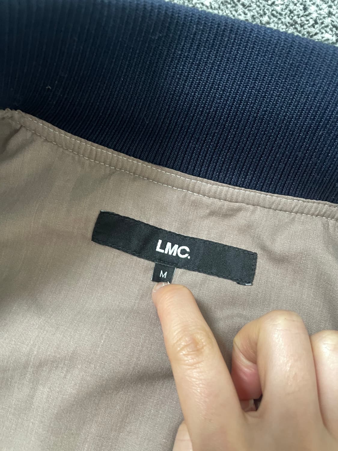 빈티지9. LMC 데님 배색 바시티 베이스볼 스타디움 자켓 점퍼 상품이미지4