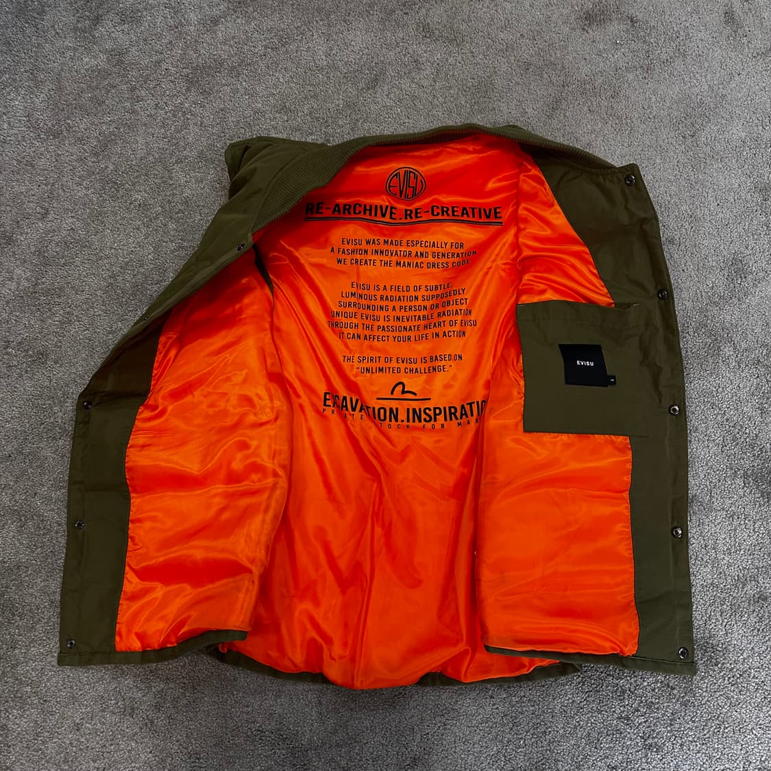 에비수 카키 스퀘어 퀄팅 패디드 패딩 베스트2XL 상품이미지3