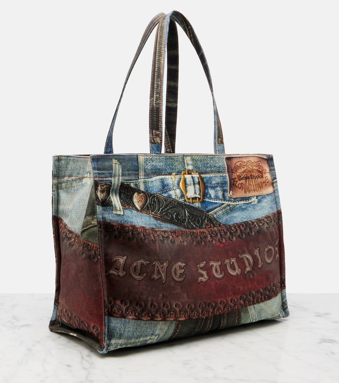아크네스튜디오 25fw 트롱프뢰유 데님 토트백 상품이미지3