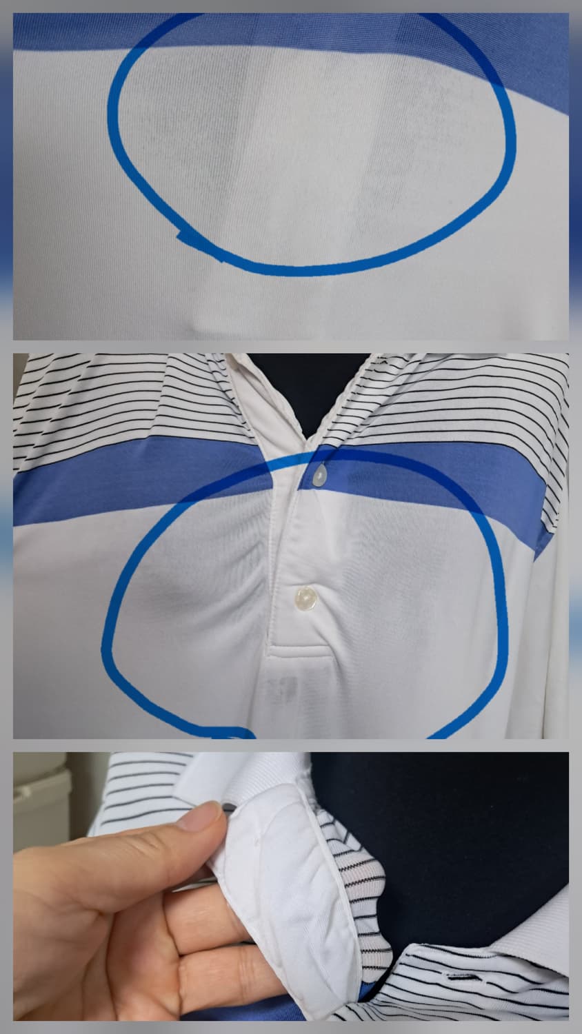 FJ 풋조이 정품 골프 반팔 카라티 반팔티셔츠  L 상품이미지7