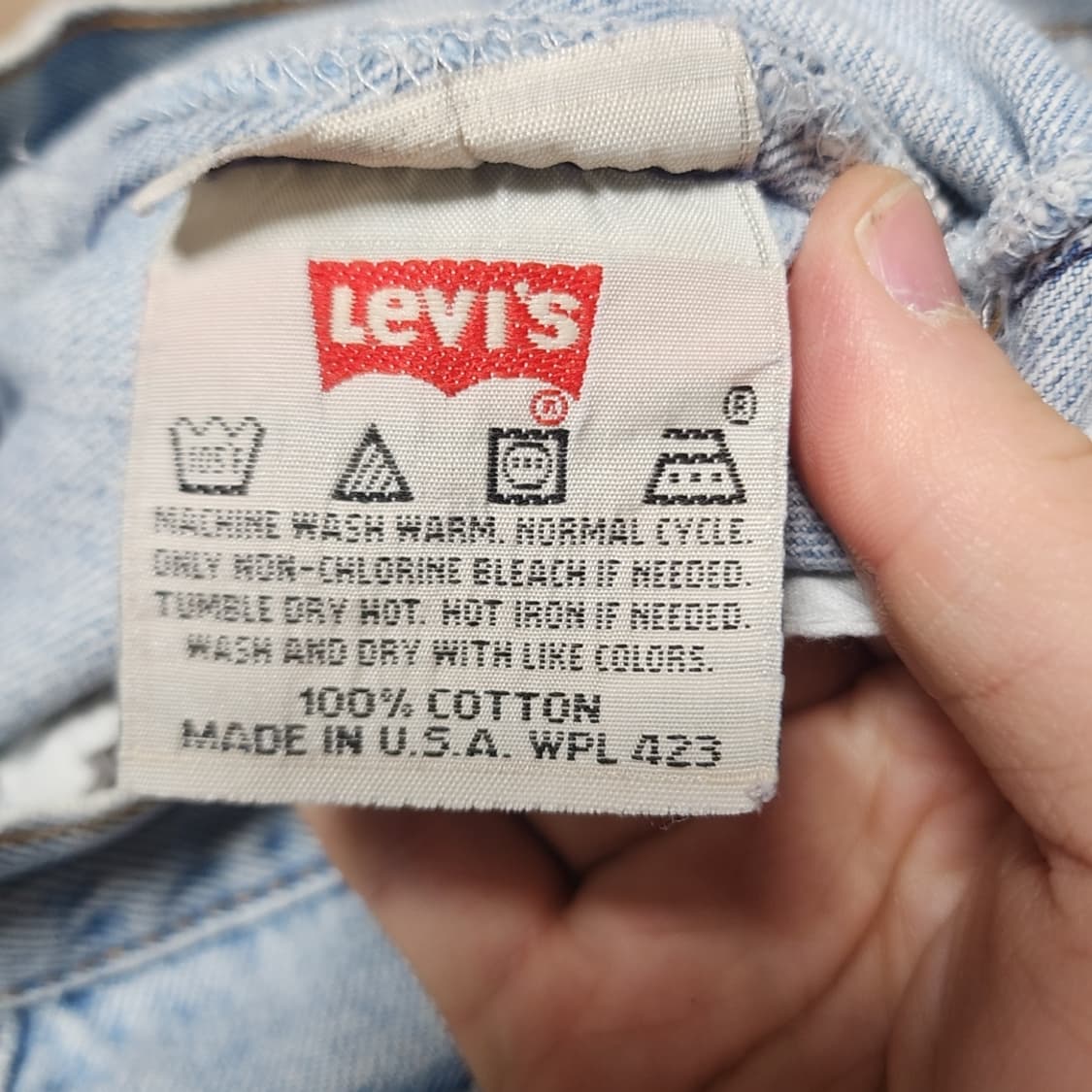 [30] 리바이스 501 90's USA 연청 청바지 데님팬츠 상품이미지3