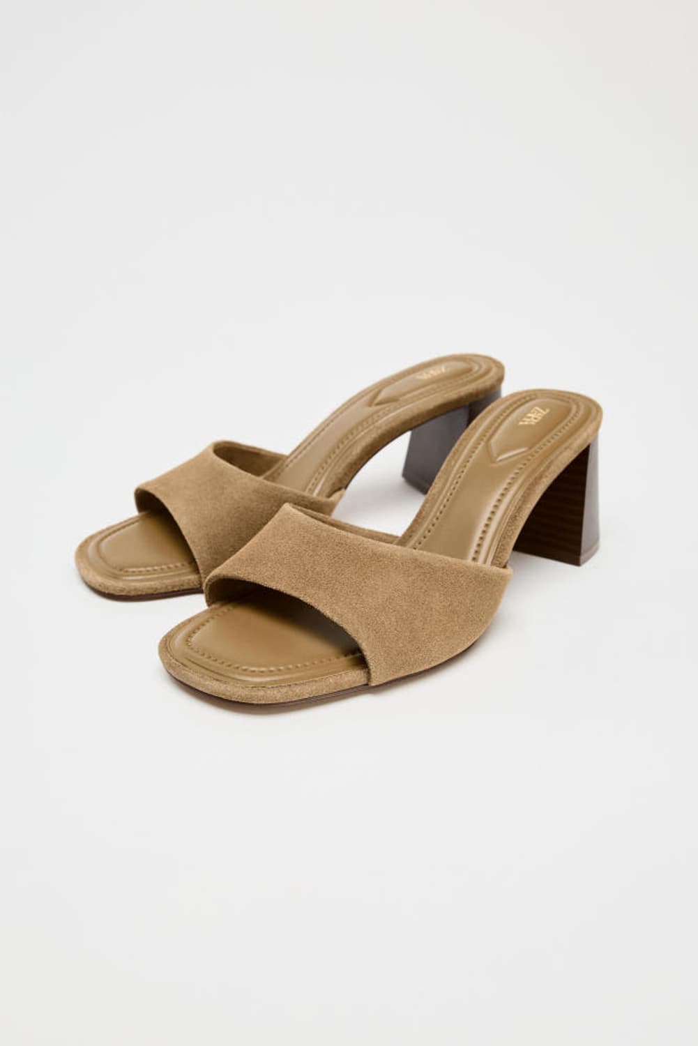  ZARA 자라 스웨이드 힐 스트랩샌들 35 상품이미지2