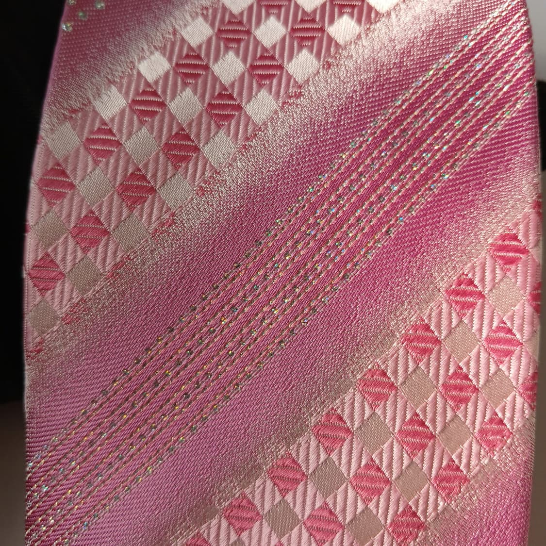 닥스 실크 핑크 패턴 넥타이 8.4cm A등급 A19812
 상품이미지6