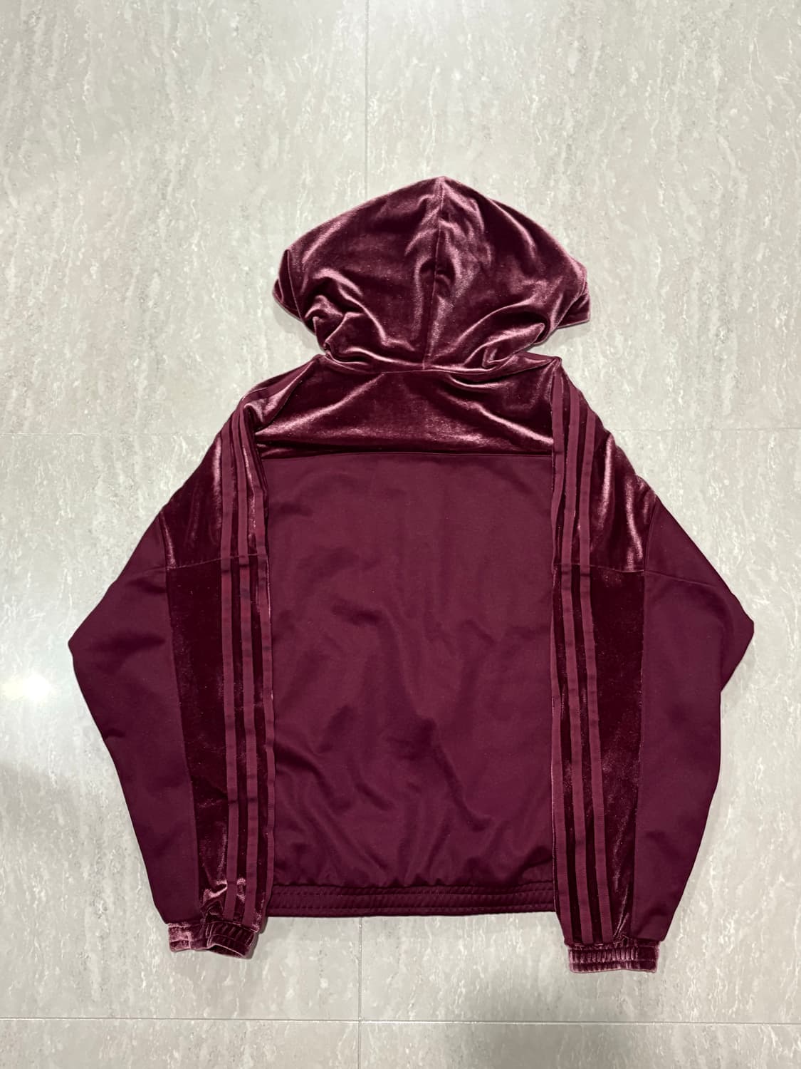 양홍원 아디다스 파이어버드 벨루어 마룬 트랙탑 상품이미지2