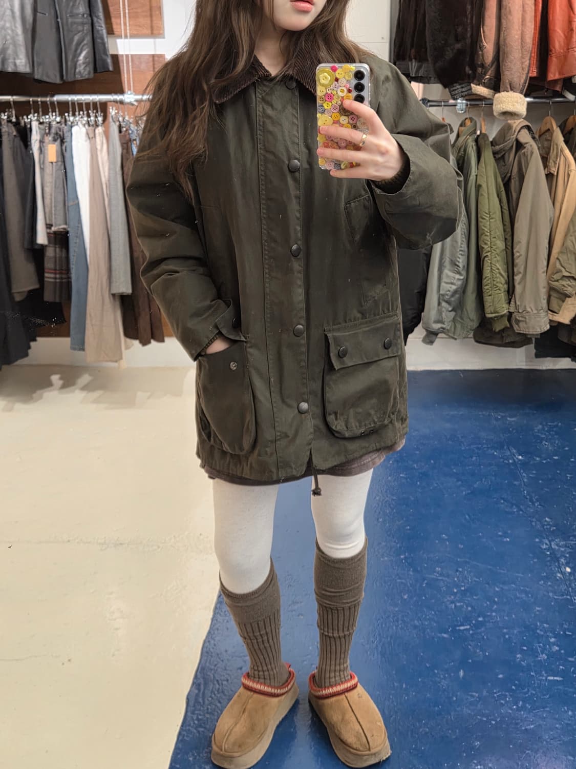 Barbour 바버 비데일 올리브 왁스 자켓 상품이미지2