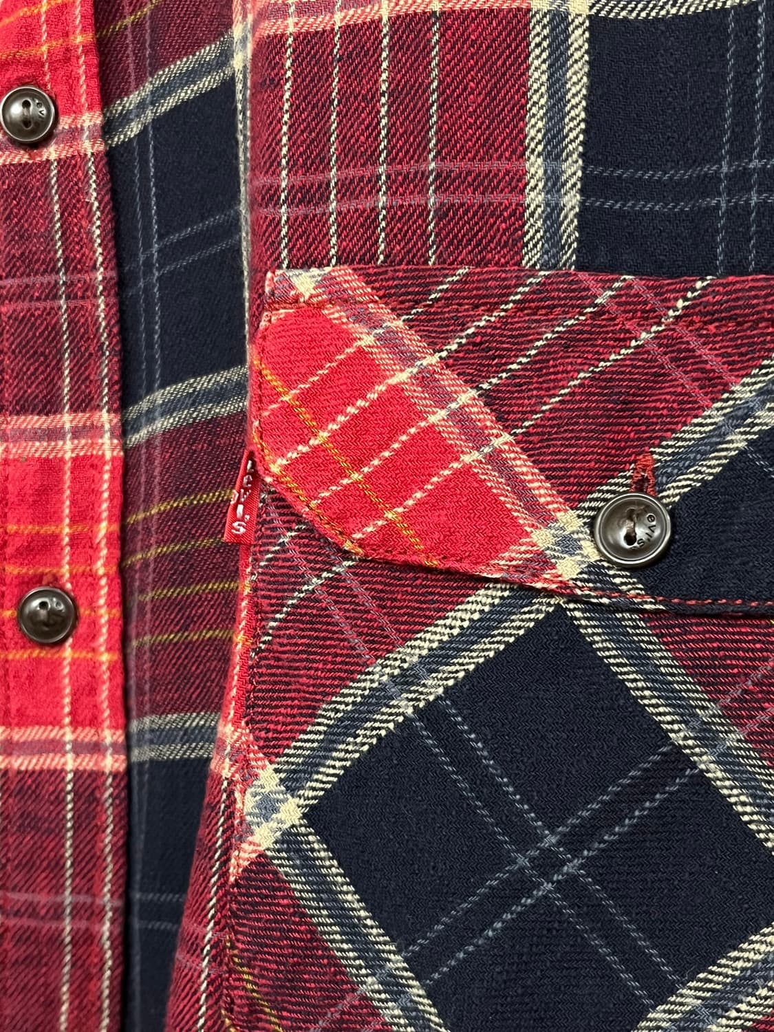 Levi's Western Check Flannel Shirt 상품이미지6